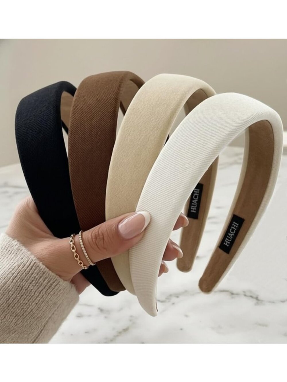 Trendy Non-Slip Headbands for Women - 4PCS Cute Elastic Hair Accessories